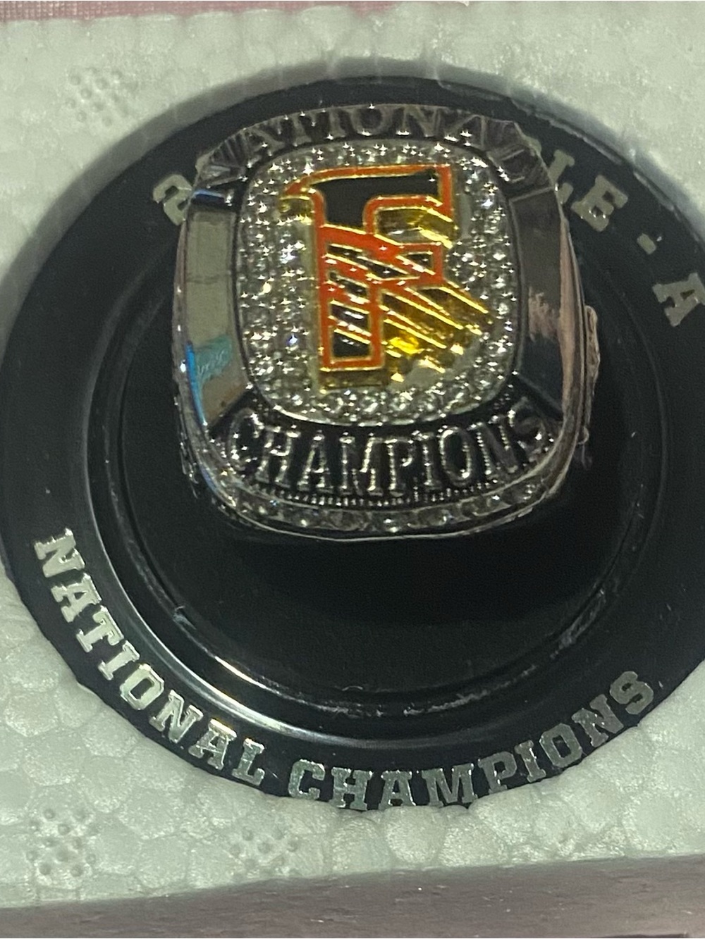 Championship Ring with Gold & Black Logo